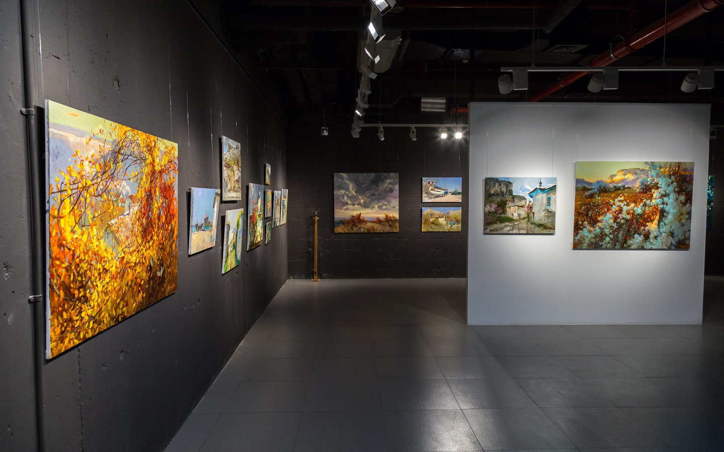Artworks displayed in N2N Gallery in Abu Dhabi